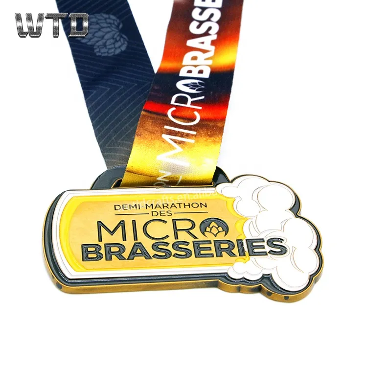 high quality beer marathon finisher medals