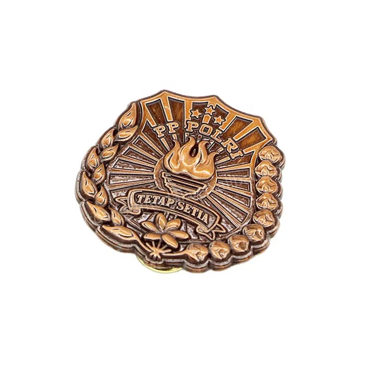 3D Antique Bronze Lapel Pins