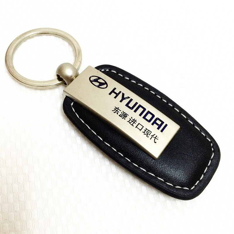 PU leather metal keychains