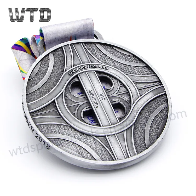 3d hollow marathon medal