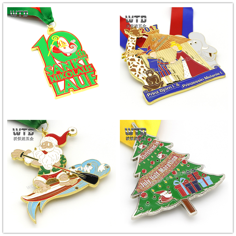 new design christmas medals with LED light