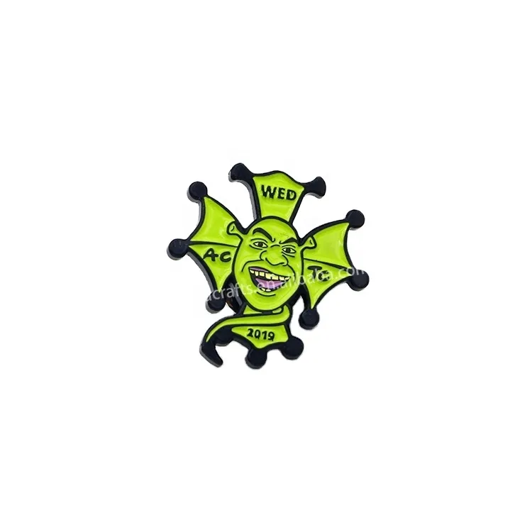 Green Goblin Logo cartoon Pin Badge