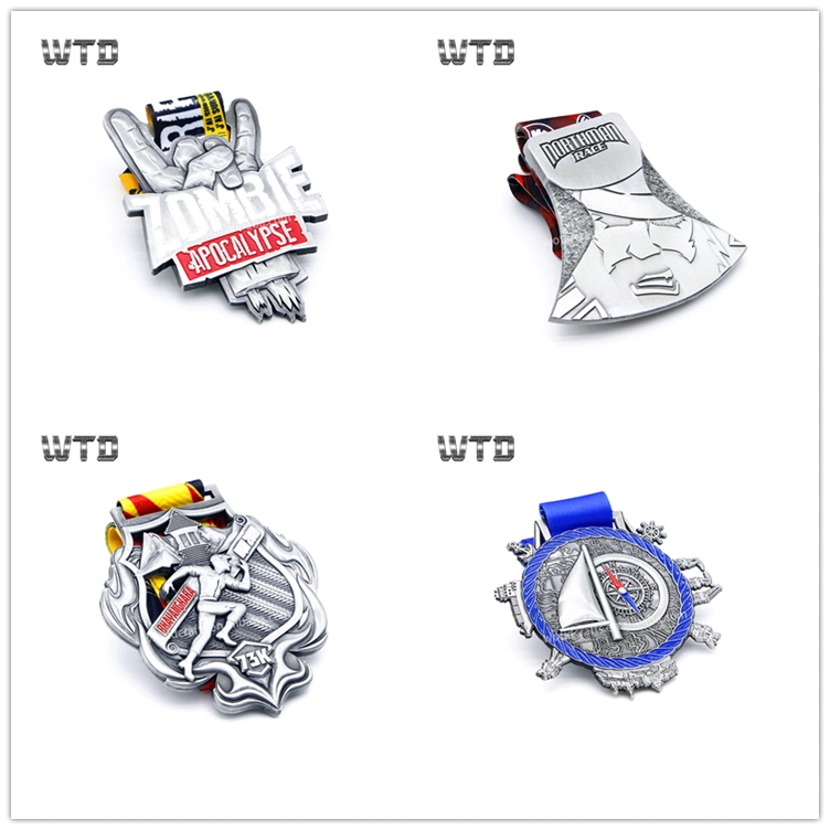 customized marathon finisher medal with tape