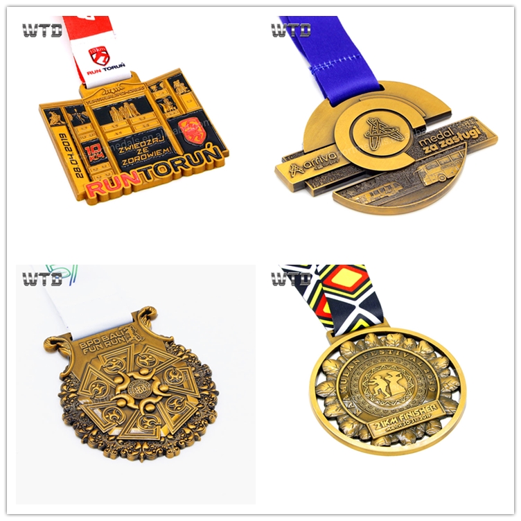 customized X shape basketball medal