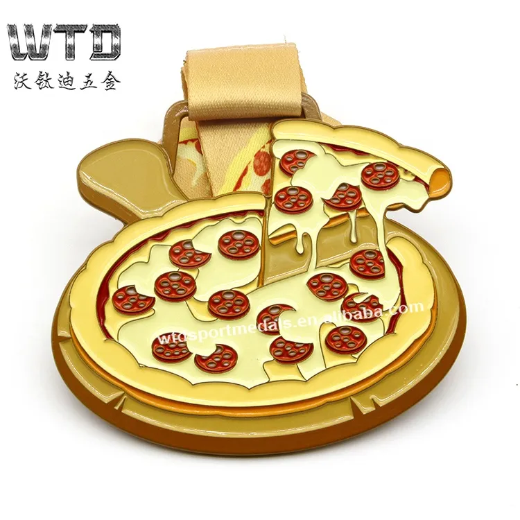 new customized pizza medal