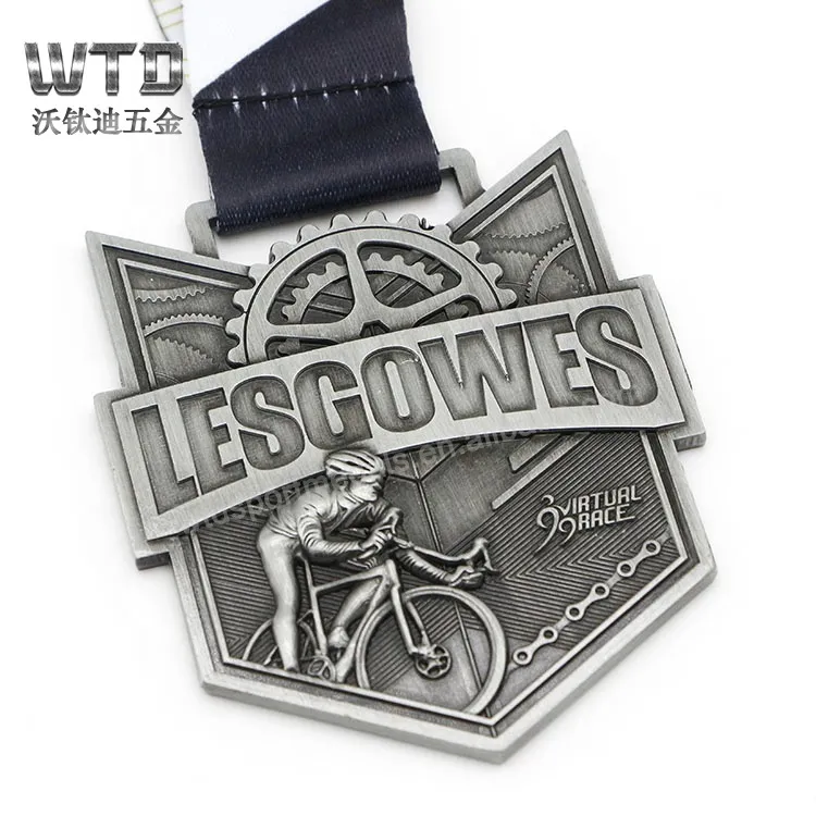customized bicycle riding medal