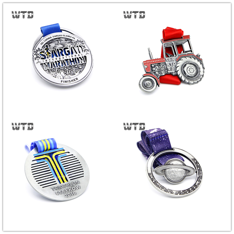 triathlon sport medal design