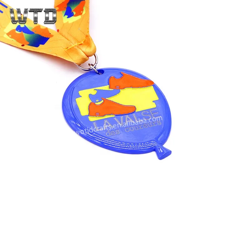 blue balloon Running Medal