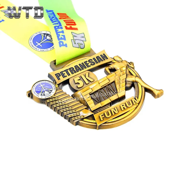 Cheap 5K Fun Run Enamel Medal