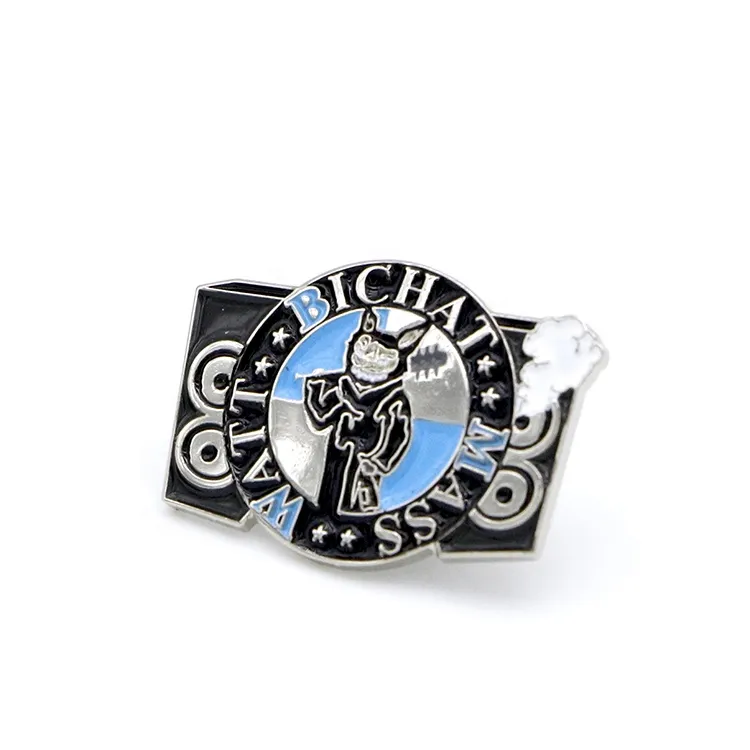 Silver lapel pin badge suppliers