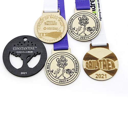 Wooden Running Medals design