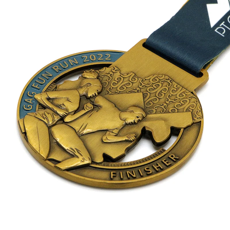 Antique 3D Run  Medal