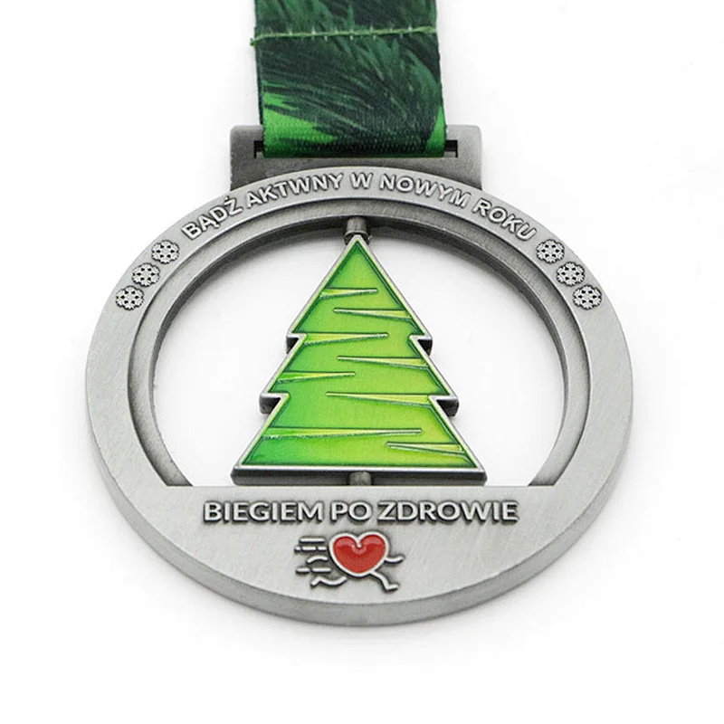 Antique Sliver Healthy Running Medal
