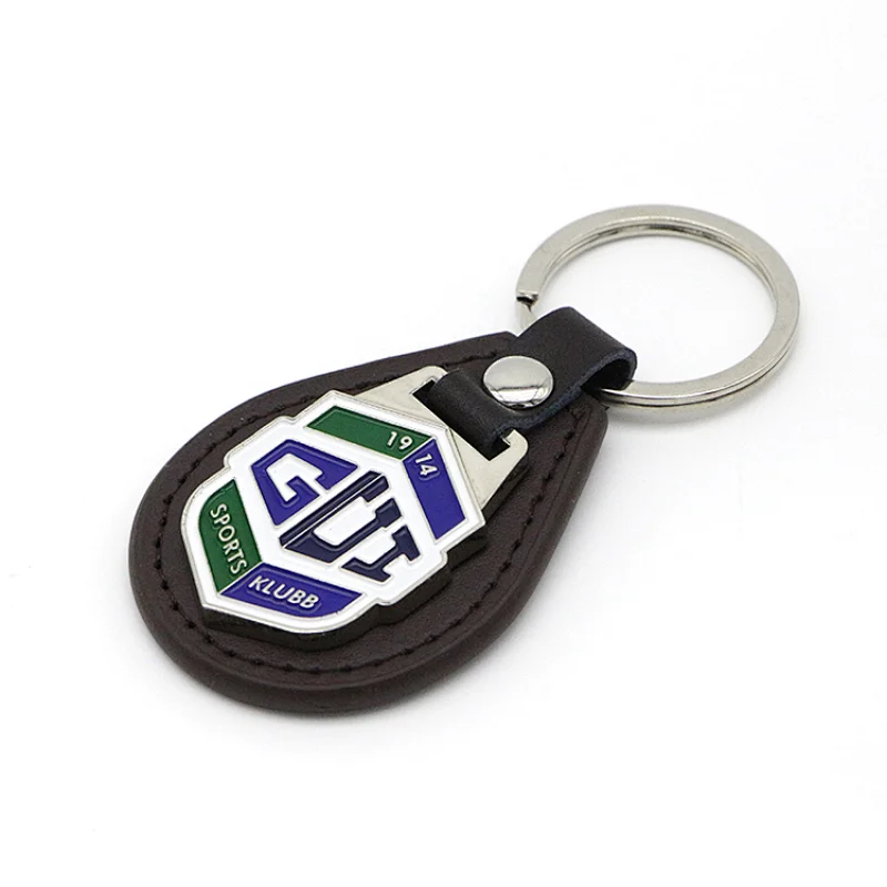 Manufacture Leather Car Keychain