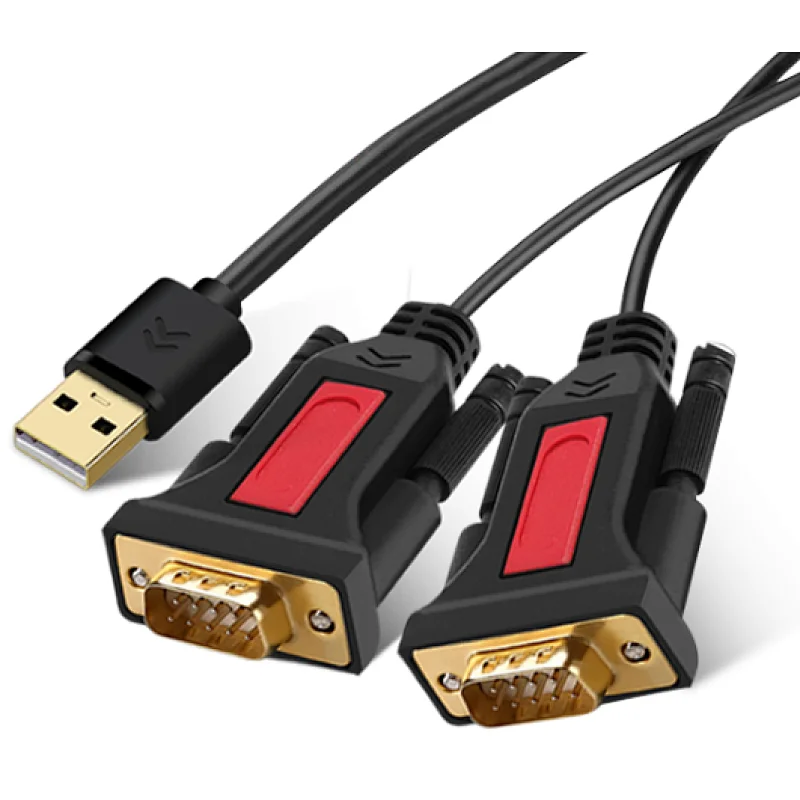 High Quality USB to 2 RS232 Cable