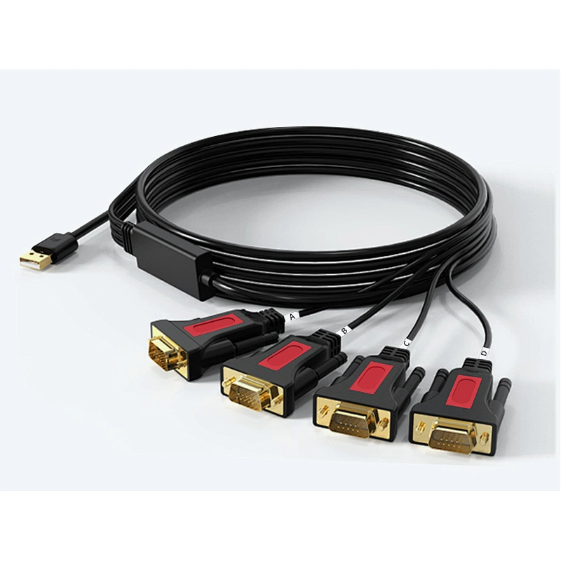 High Quality USB to 4 RS232 Cable