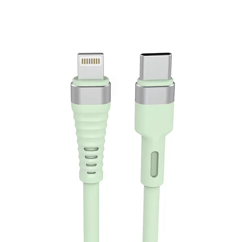USB Type C to Lightning PD 20W silicone rubber cable
