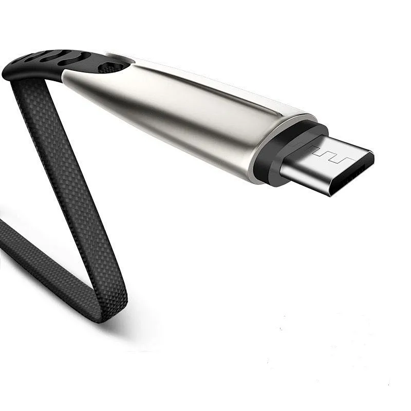 usb a -type c zinc alloy cable black
