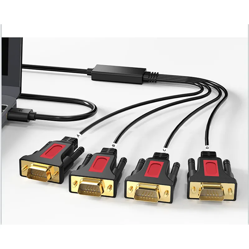 High Quality USB to 4 RS232 Cable