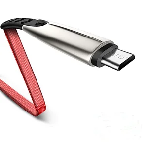 usb a -type c zinc alloy cable red