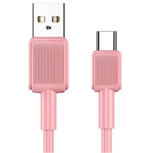 usb a -type c TPE TPE material cable pink