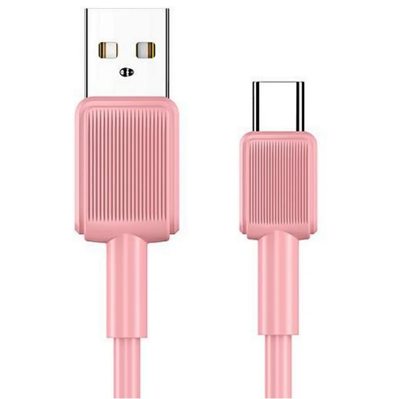 usb a -type c TPE cable pink
