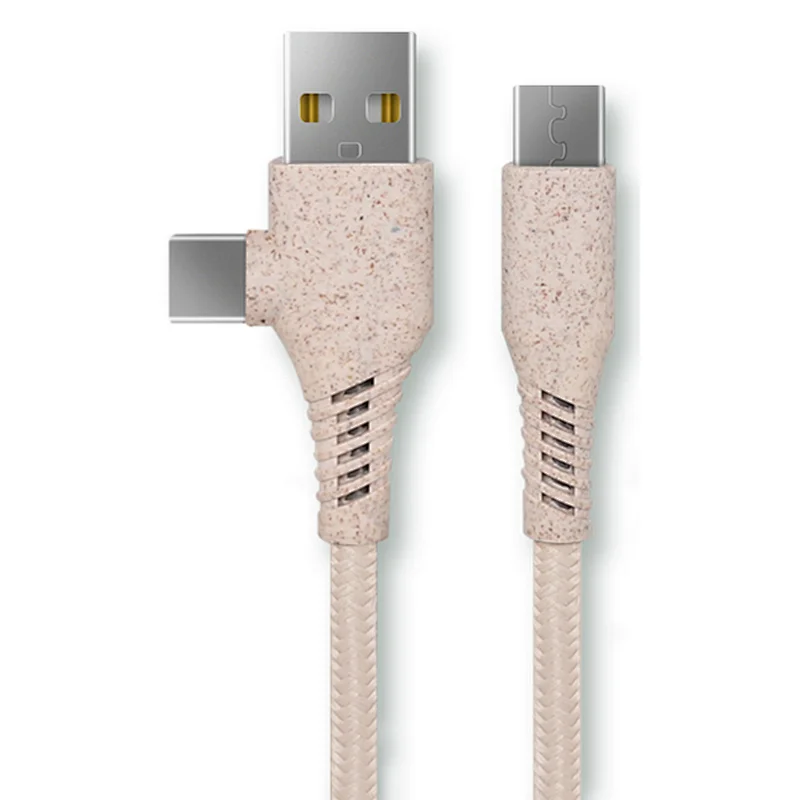 2 in 1 USB A +type c-micro 200w white LED light manufacturer cable