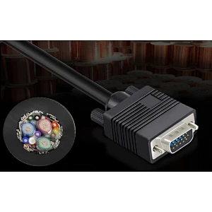 15 Pin VGA（Male）Port  HDB 15PIN Male to Male Cable