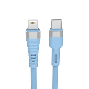 USB Type C to Lightning PD 20W silicone rubber cable