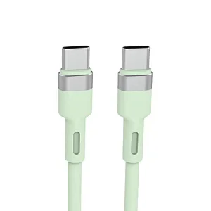type c -type c silicone cable green