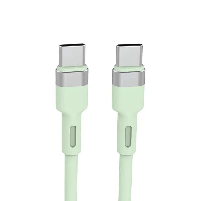 type c -type c silicone cable green