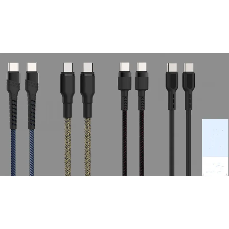 type c-type c silicone braided cable
