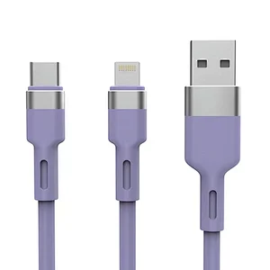 USB to Lightning Type C Liquid Silicone Cable