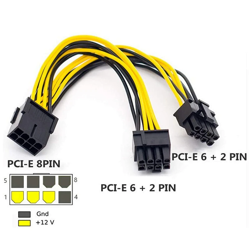 8Pin Power Extension Cable ATX Case Power Cord  Extension Cable ATX Power Mainboard 24PIN to 24pin/20pin Mainboard