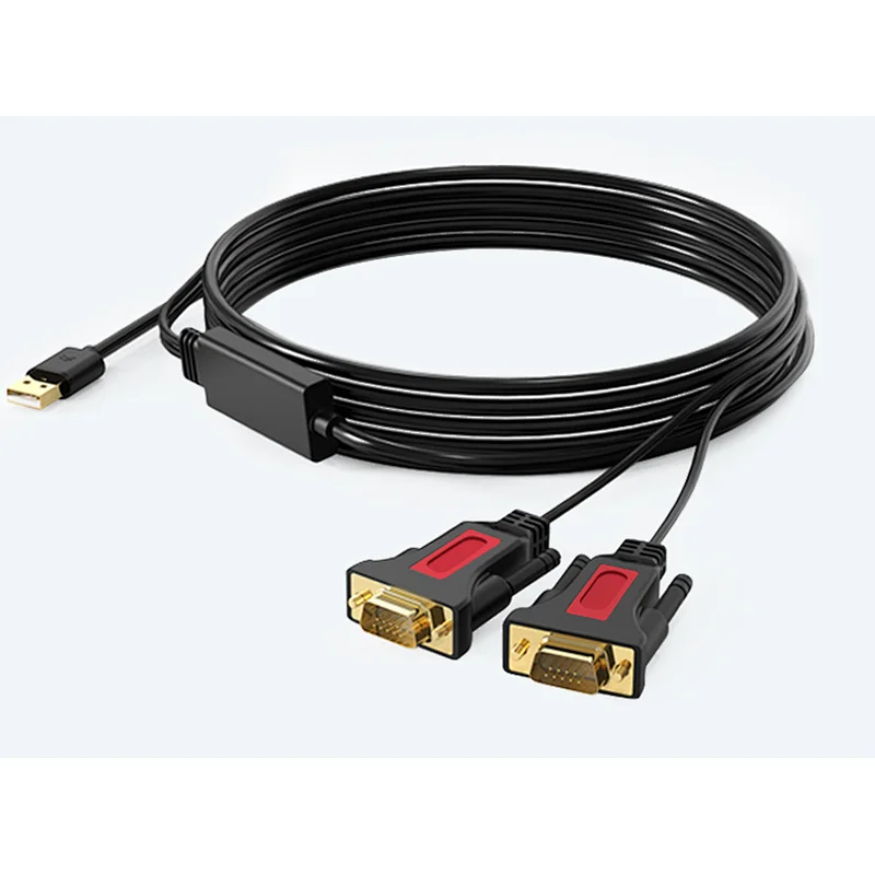 High Quality USB to 2 RS232 Cable
