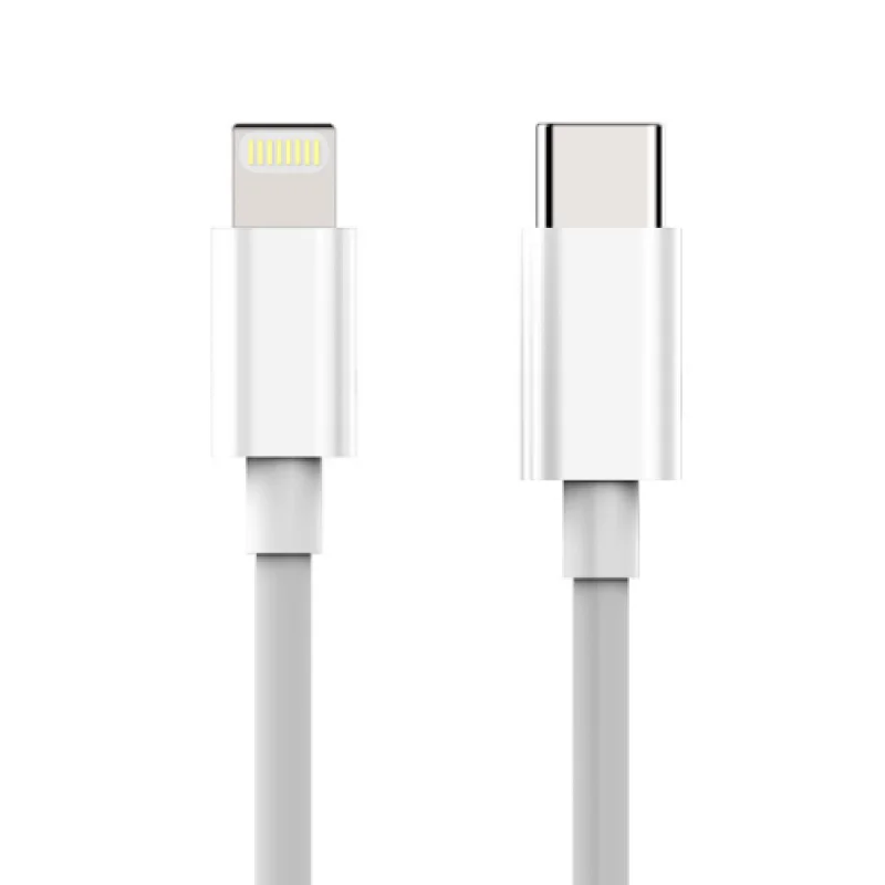 type c-lightning aluminum cable white