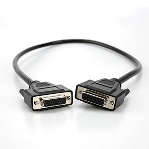 DB26 female to female connection cable DB26 core extension cable serial port cable 3 rows of 26 core data cable