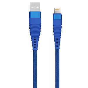 USB A male to Lightning  blue  cable