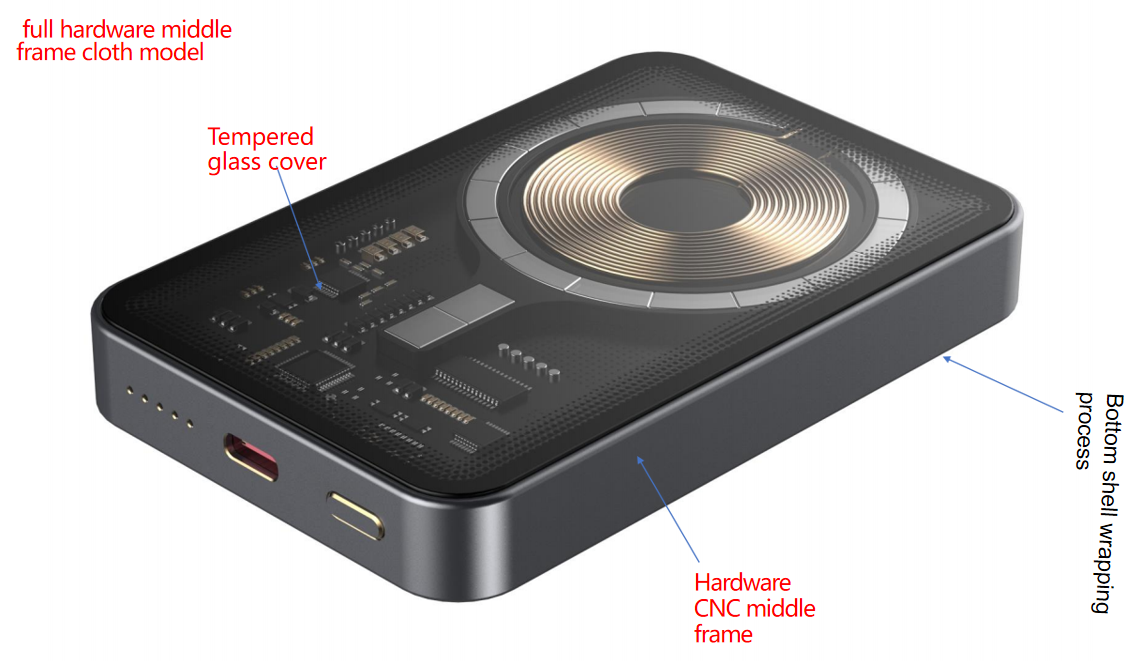 transparent wireless charger 15w