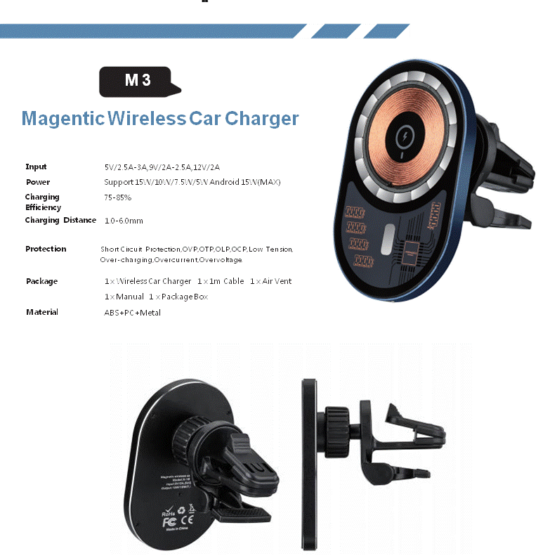magnetic car wireless charger