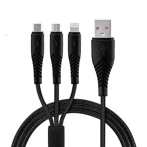 RPET recyclable plastic 3 in 1 cable
