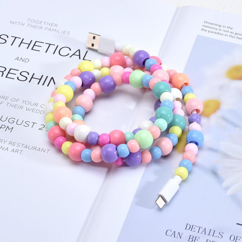 beads charging data cable