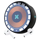 Magnetic car wireless charger with bluetooth earphone,