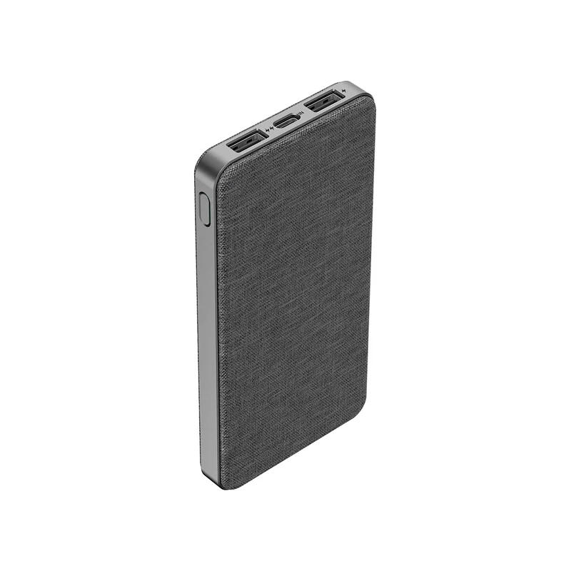high-end quality Fabric material gift 10000mAh Power Bank