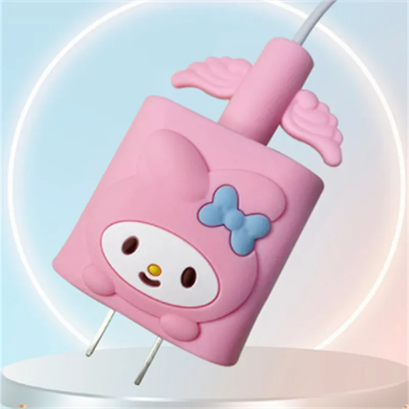 Cute silicone charger protective case