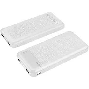 Brushed Pattern 10000mAh 20000mAh Mobile Power Bank with 4 led indicator