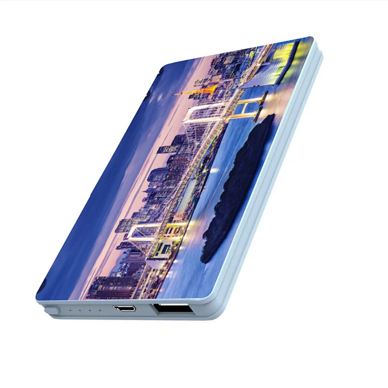 custom pattern power bank thin 4000mah power bank