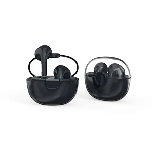 Transparent top cover bluetooth earbuds