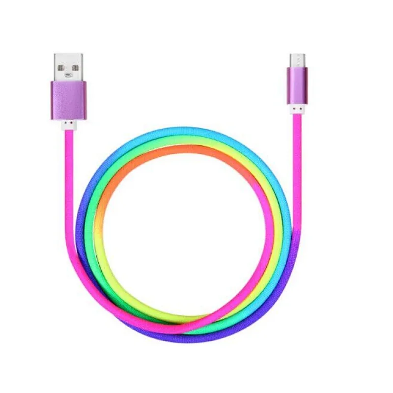 Color fabric braided cable