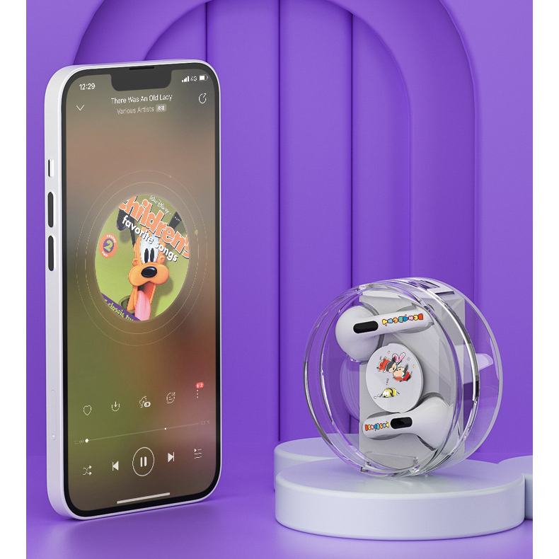 transparent Bluetooth 5.3 earbuds